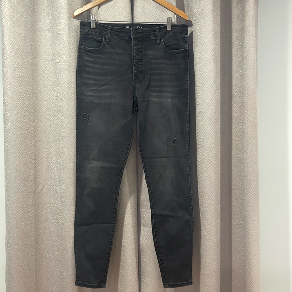 KUT Black distressed skinny jeans